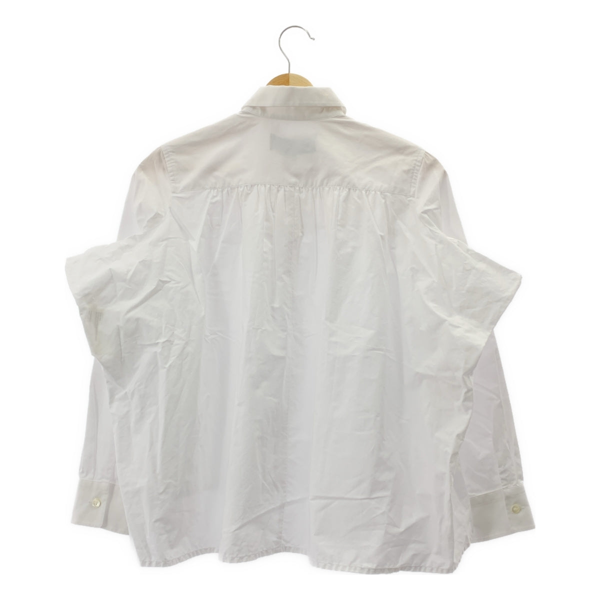 tricot COMME des GARÇONS | AD2019 | 褶皺設計棉質不對稱襯衫 | S 碼 | 女款