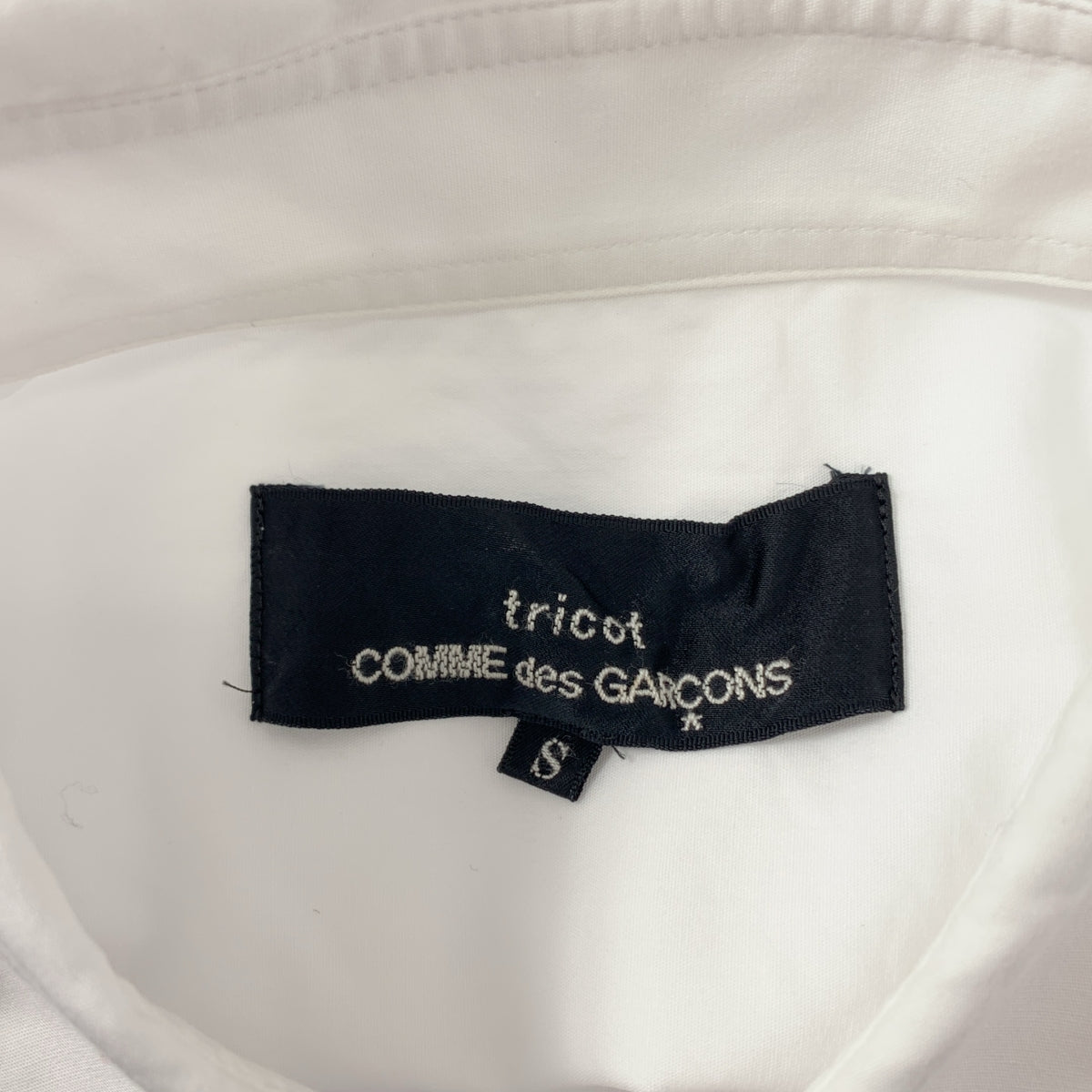tricot COMME des GARCONS / Tricom De Galson | AD2019 | Gather Design Cotton 변형 블라우스 | S |