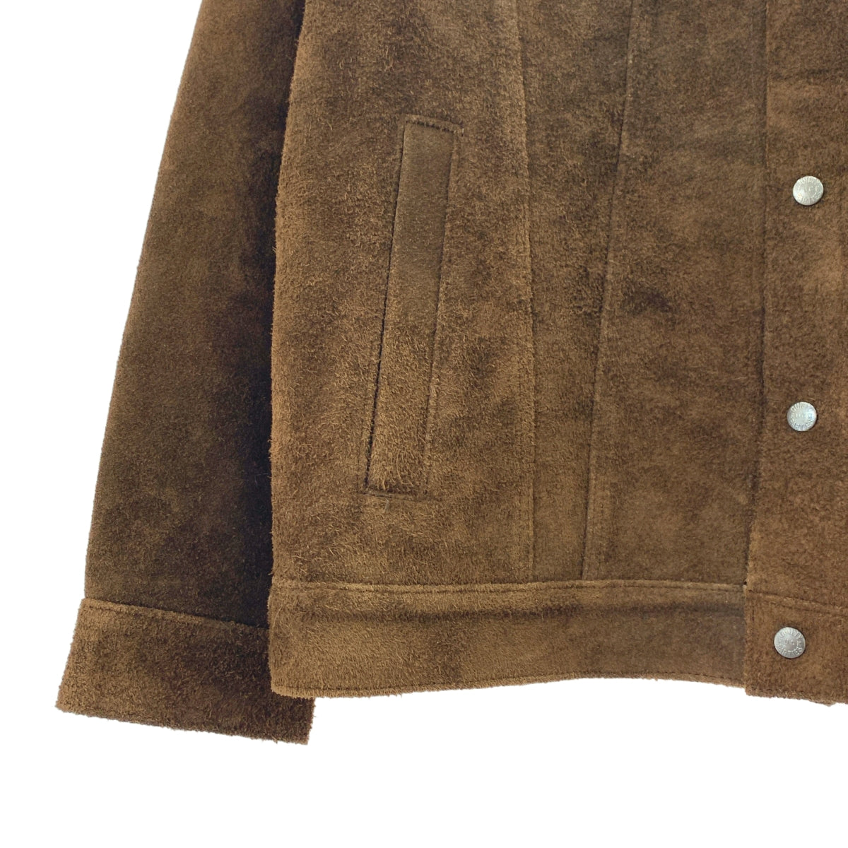 WACKO MARIA / ワコマリア | SUEDE LEATHER TRUCKER JACKET スエード レザー トラッカージャケット | M | メンズ