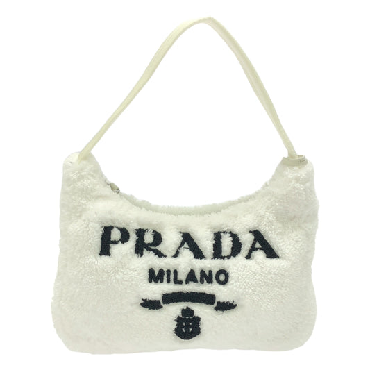 【新品】  PRADA / プラダ | Re-Edition 2000 SPUGNA 1NE515 テリー ミニ ショルダーバッグ | ホワイト | レディース