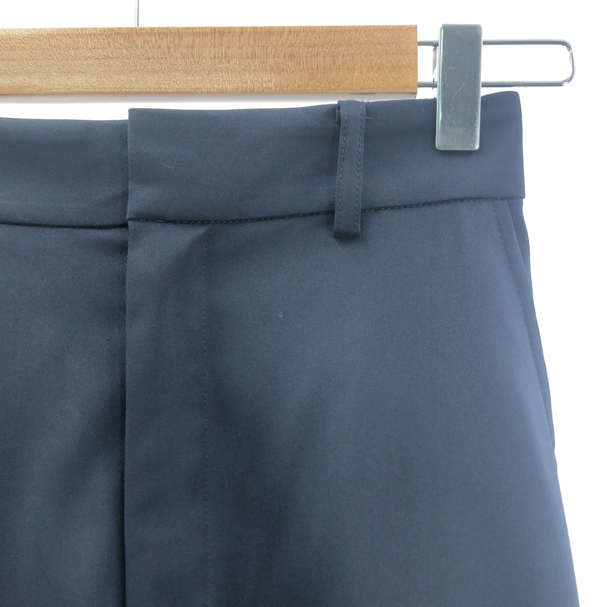 UNITED ARROWS | 緞面側袋工裝褲 | 尺寸 34 | 海軍藍 | 女款