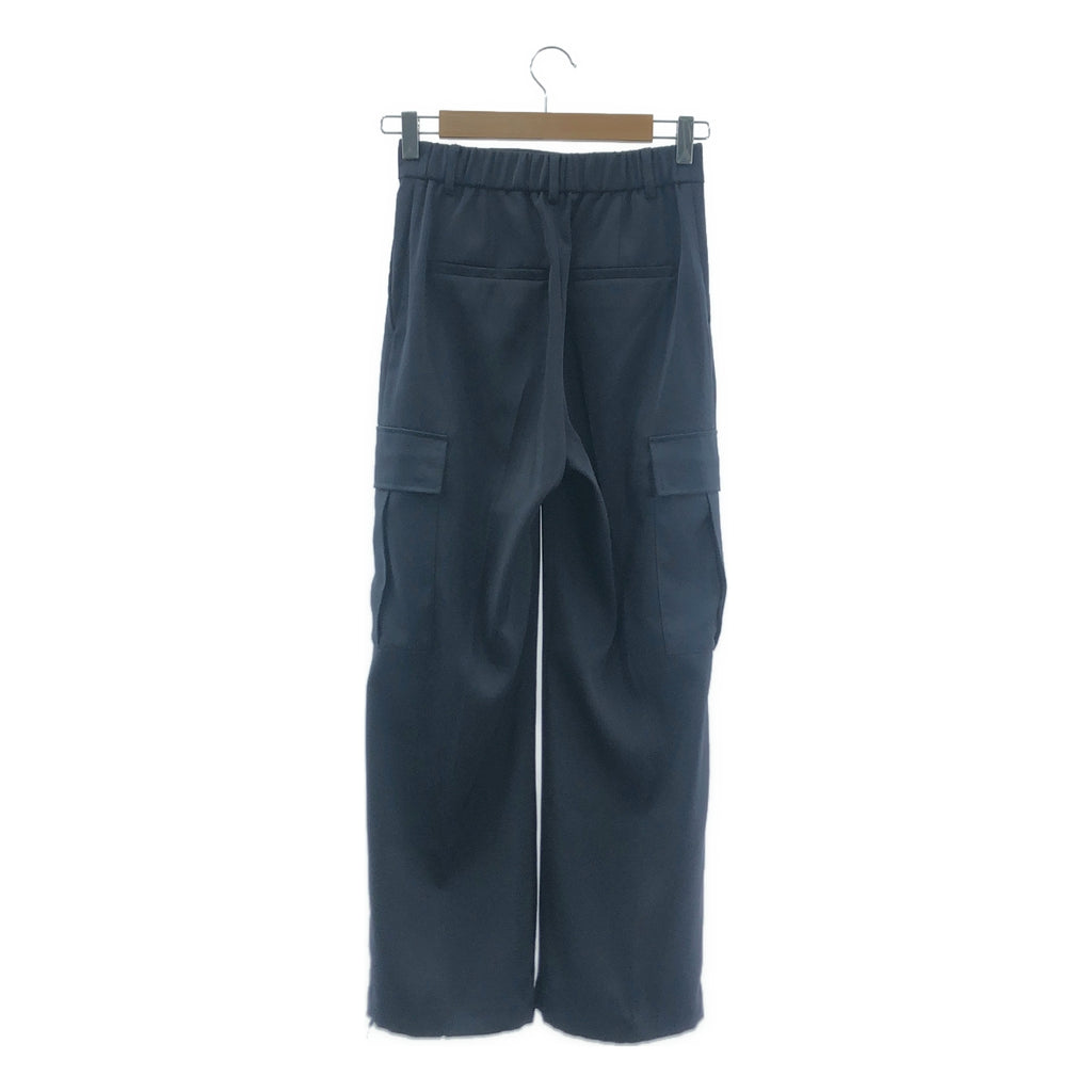 UNITED ARROWS / ユナイテッドアローズ | サテン サイドポケット カーゴパンツ | 34 | ネイビー | レディース