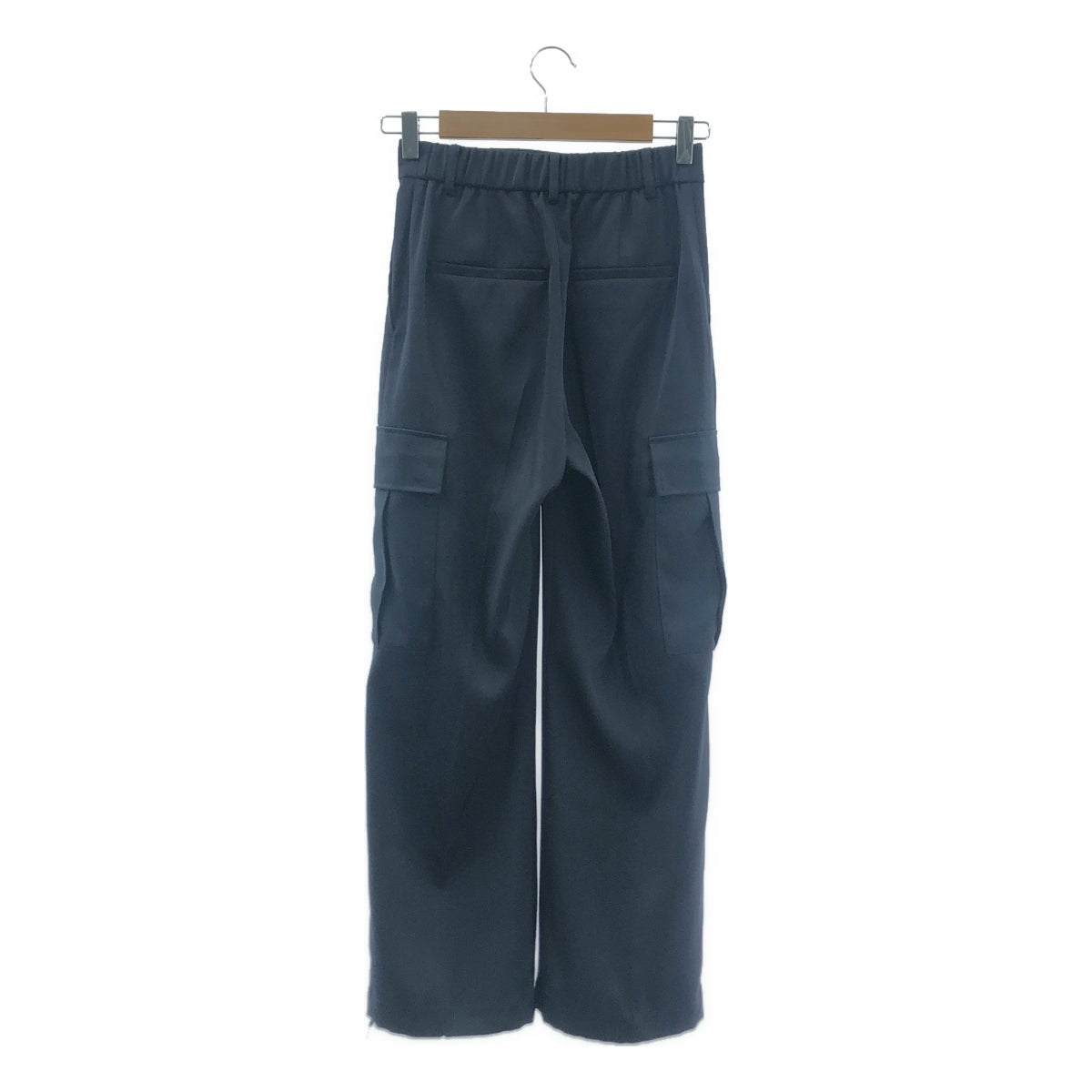 UNITED ARROWS / ユナイテッドアローズ | サテン サイドポケット カーゴパンツ | 34 | ネイビー | レディース