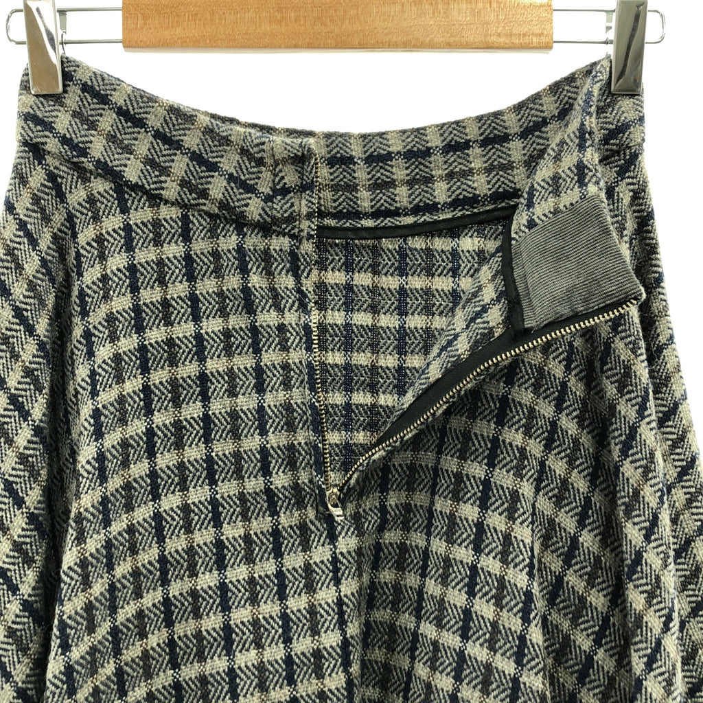 GEOFFREY B.SMALL / ジェフリーBスモール | Limited Edition / セットアップ all handwoven tessitura colombia alpaca wool fabric 手織り チェック ノーカラージャケット / スカート | S |