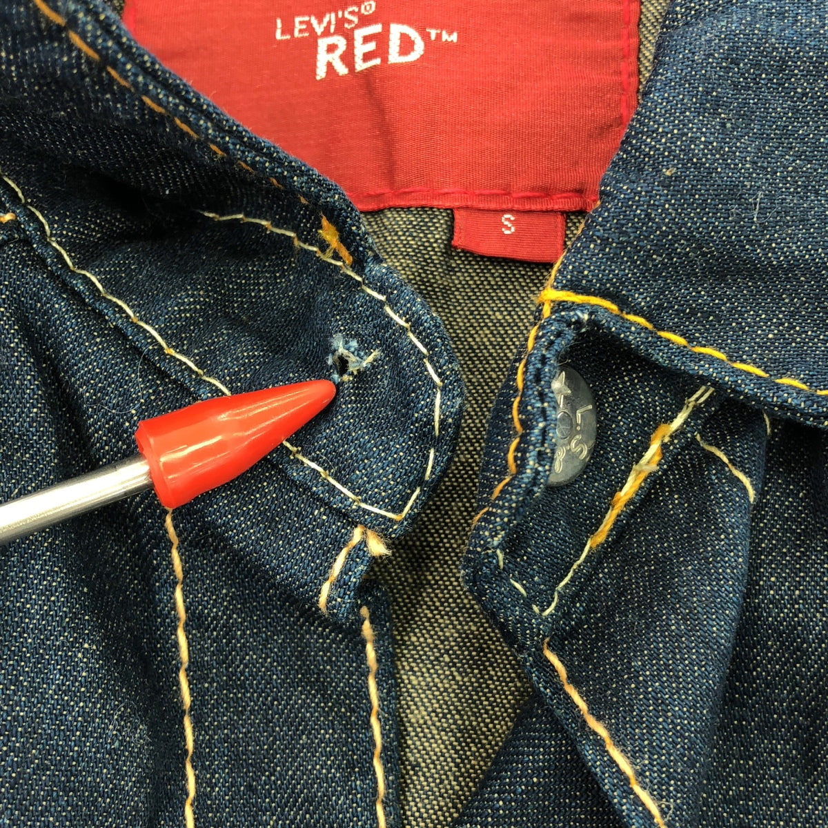 Levi's red | Roll-up denim shirt | S | Men's