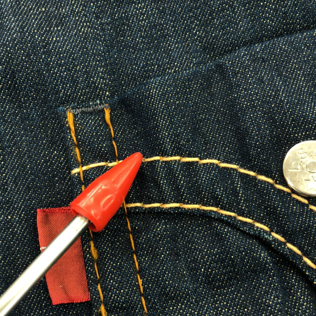 Levi's red | Roll-up denim shirt | S | Men's