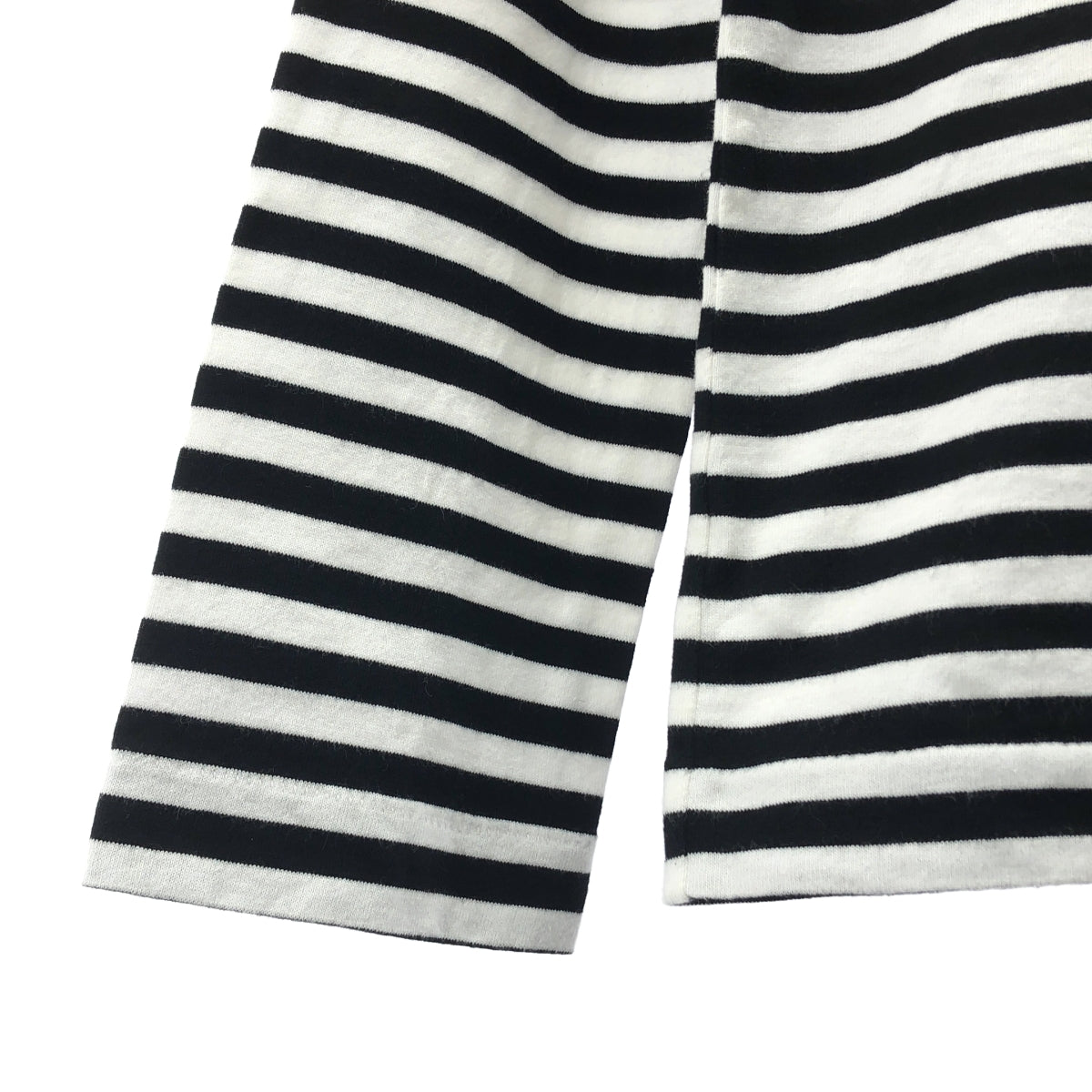 PLAY COMME des GARCONS / 플레이콤 데 갤슨 | AD2014 | 코튼 하트 헝겊 국경 크루넥 컷소우 | M |