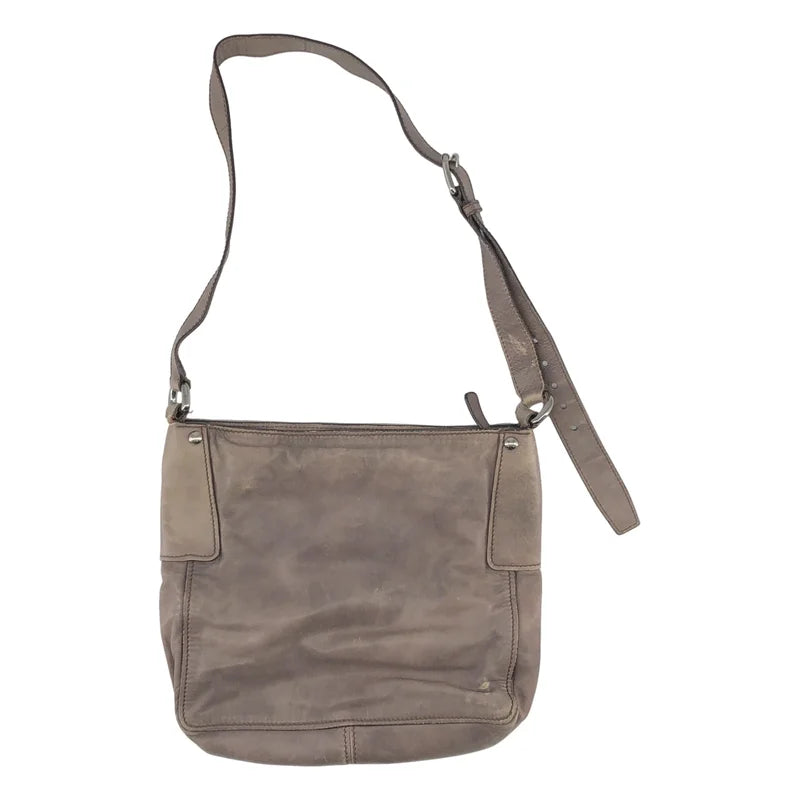 miu miu / ミュウミュウ | レザー ロゴ ショルダーバッグ | ブラウン系 | レディース