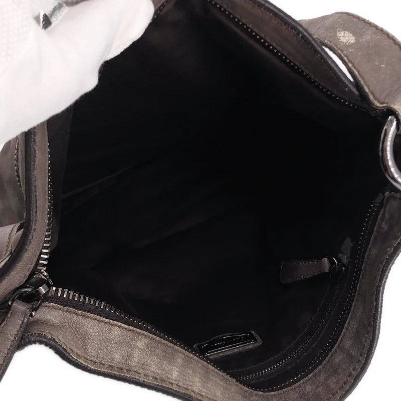 miu miu / ミュウミュウ | レザー ロゴ ショルダーバッグ | ブラウン系 | レディース