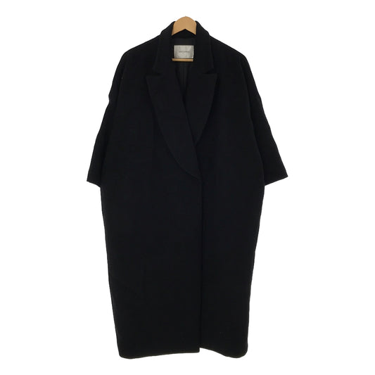 JOINT WORKS | Wool double long coat / Fully lined | S | Black | Women's