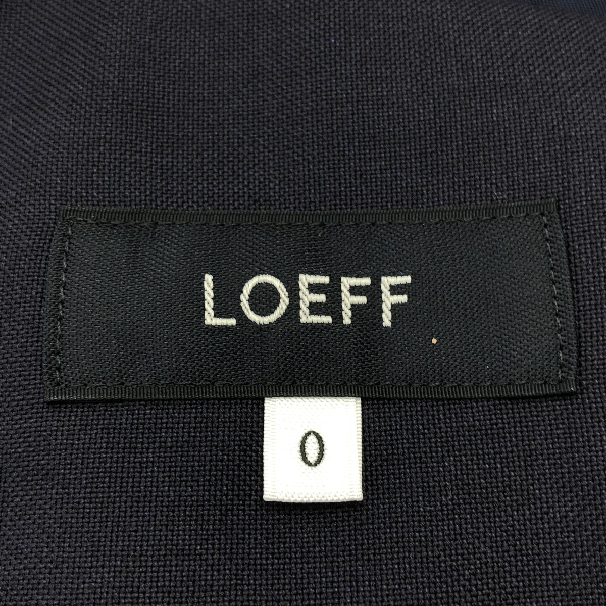 LOEFF / 로에프 | 2B 싱글 브레스트 테일러드 재킷 | 0 | 네이비 | 여성
