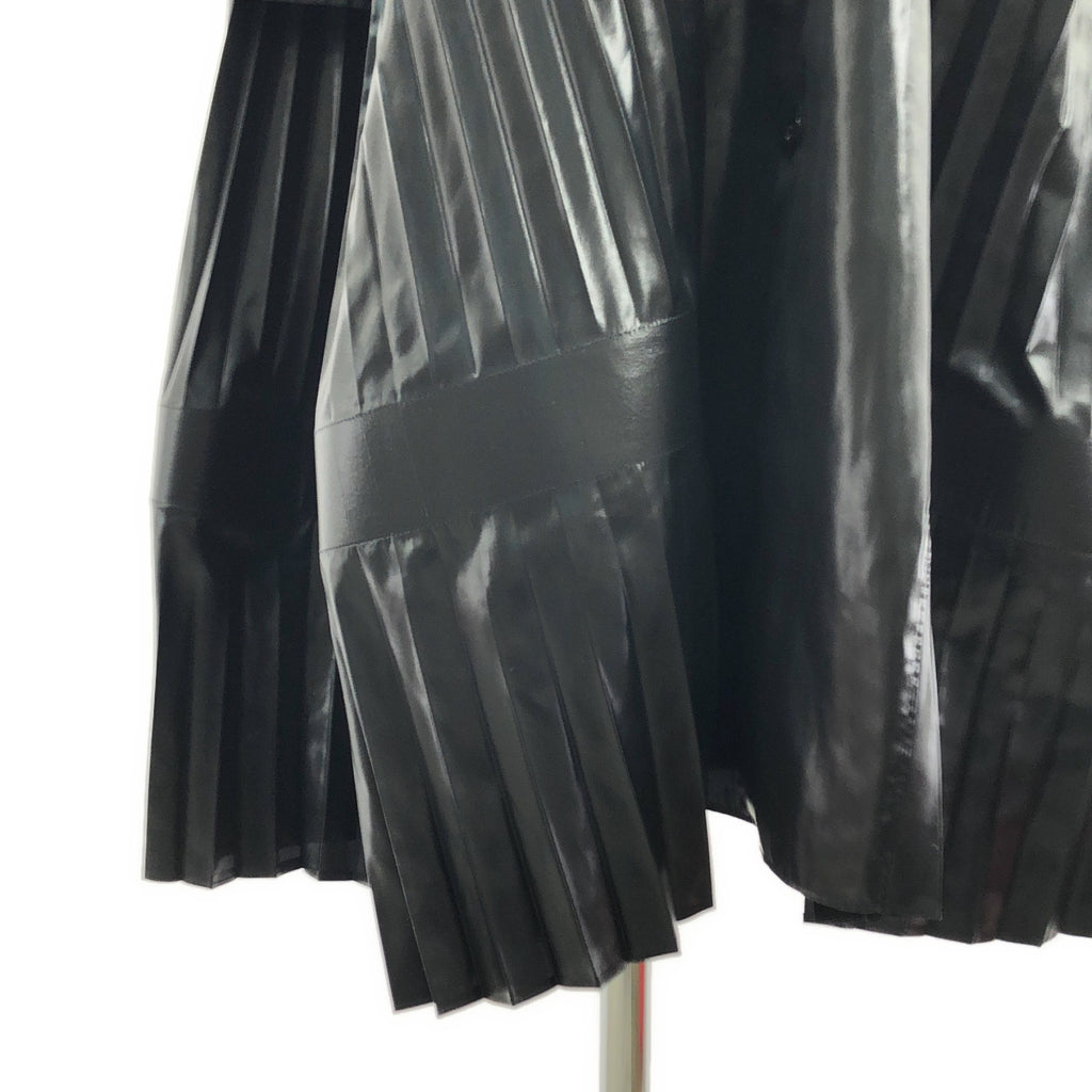 JUNYA WATANABE COMME des GARCONS / ジュンヤワタナベ | 2024AW | ポリエステル プリーツ ボリューム シャツ ワンピース | XS | レディース