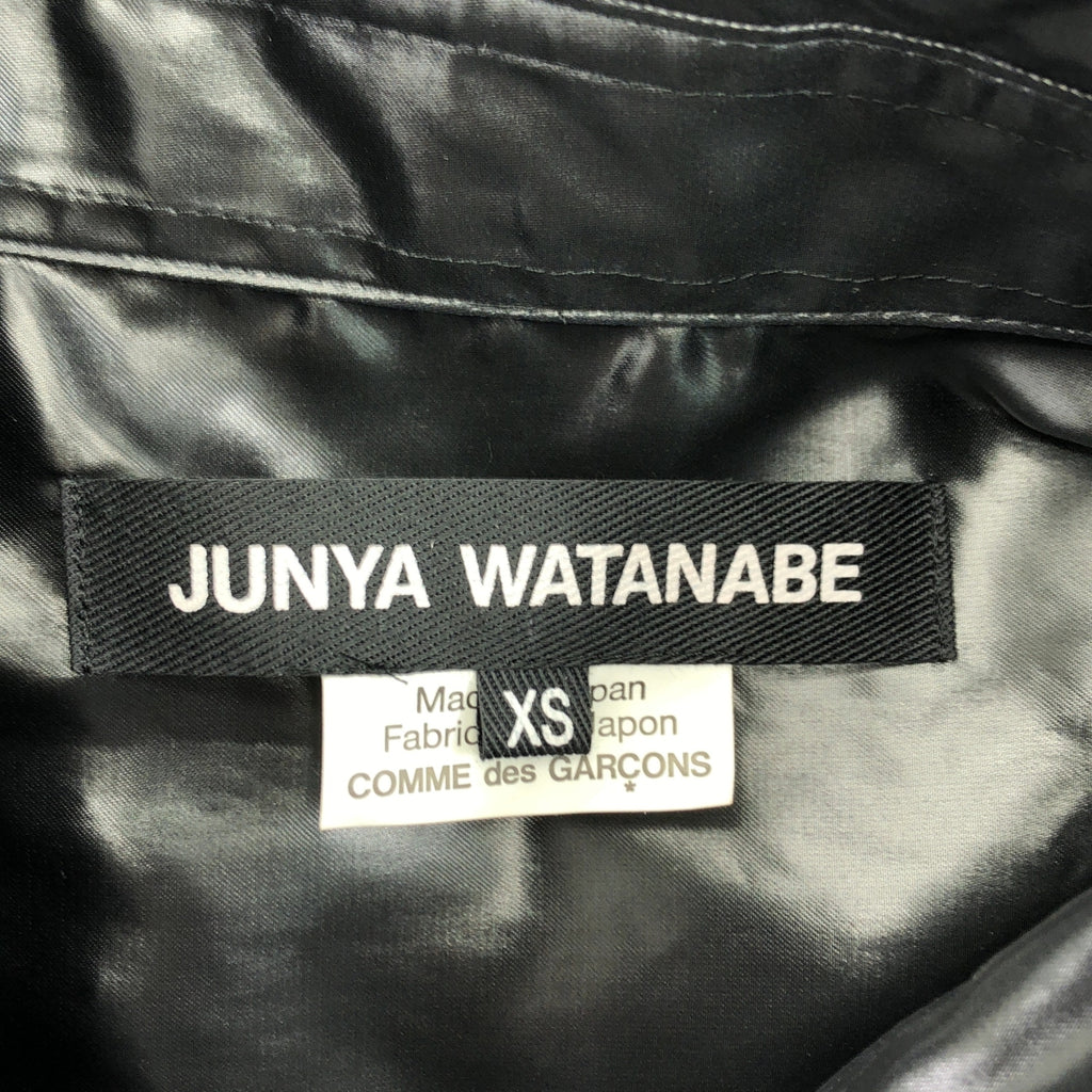 JUNYA WATANABE COMME des GARCONS / ジュンヤワタナベ | 2024AW | ポリエステル プリーツ ボリューム シャツ ワンピース | XS | レディース