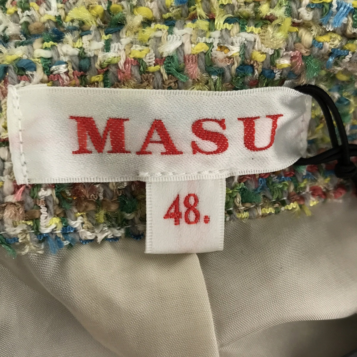 MASU / エムエーエスユー | 2024SS | TWEED ZIP-UP HOODIE / ツイード ジップアップ フーディ ジャケット / 総裏地 | 48 | メンズ