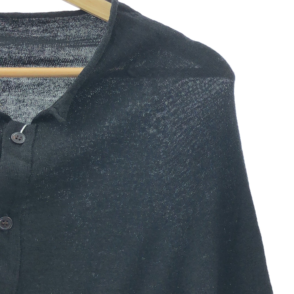 [狀況極佳] Y's / Y's Yohji Yamamoto | 羊毛長針織開襟衫 | 2 碼 | 黑色 | 女款