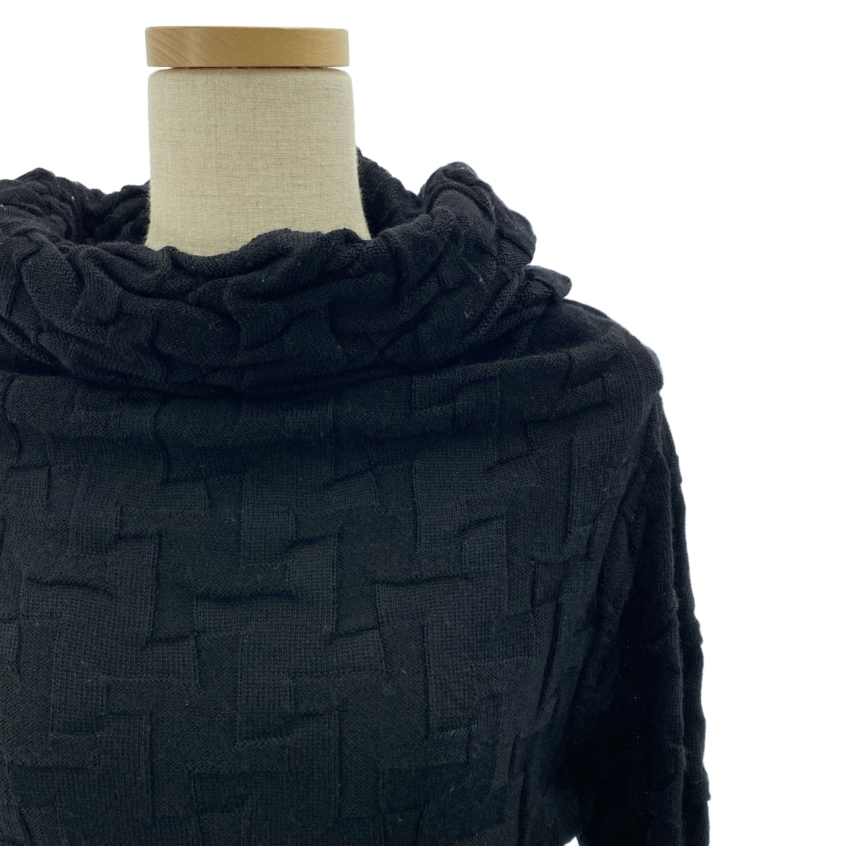 COMME des GARÇONS | 經編布料1999秋冬 |羊毛高領針織衫 |