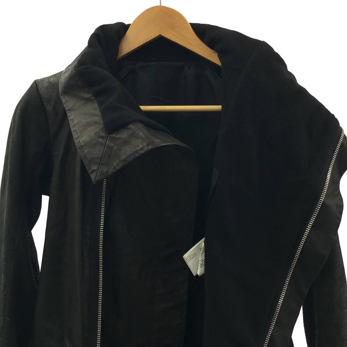 Rick Owens / リックオウエンス | レザー ハイネック ライダース