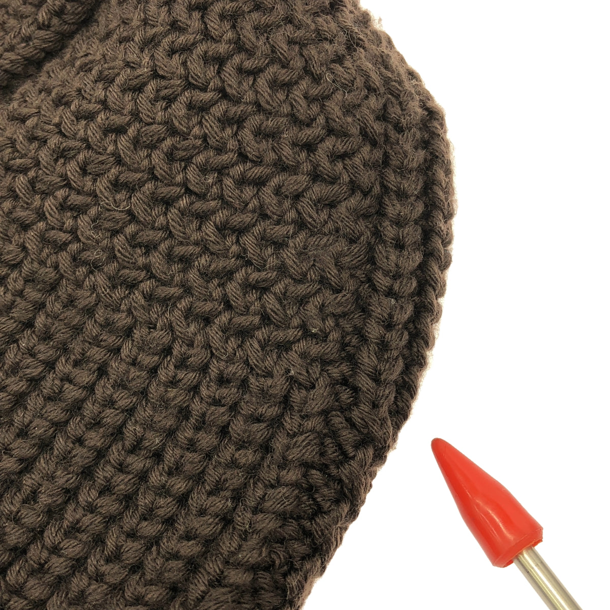 Louis Vuitton / ルイヴィトン | ウール ロゴワッペン ニット帽 | ブラウン | レディース