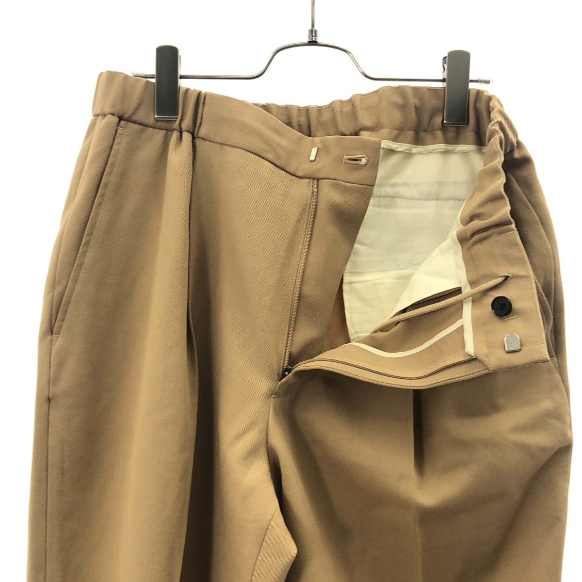 CABaN | 羊毛華達呢單褶錐形褲 | L碼 | 男士