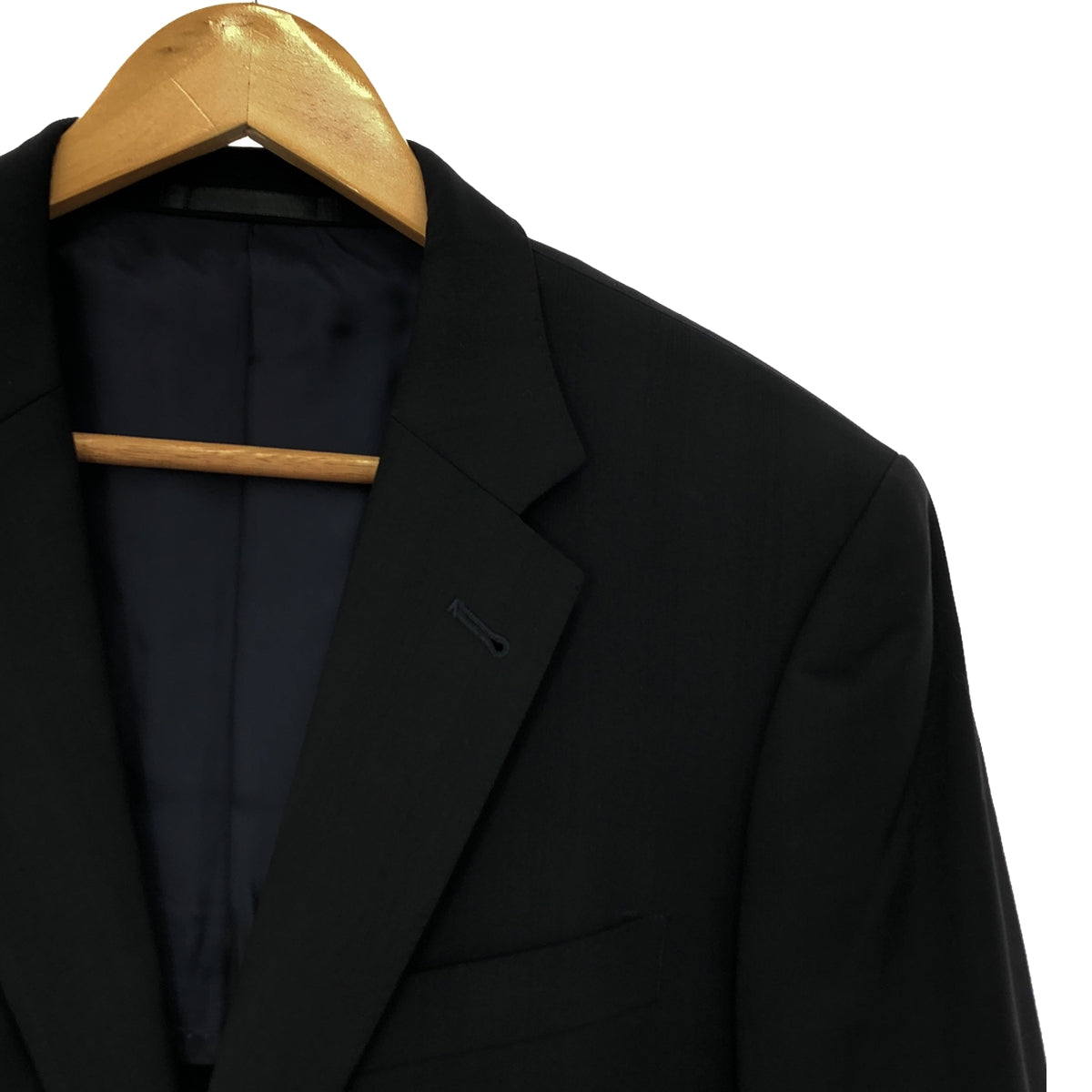 Paul Smith London / 폴 스미스 런던 | 설치 정장 LUIGI BOTTO 루이지 봇 울 섀도우 체크 2B 테일러드 재킷 / 슬랙스 | L | 네이비 | 남성