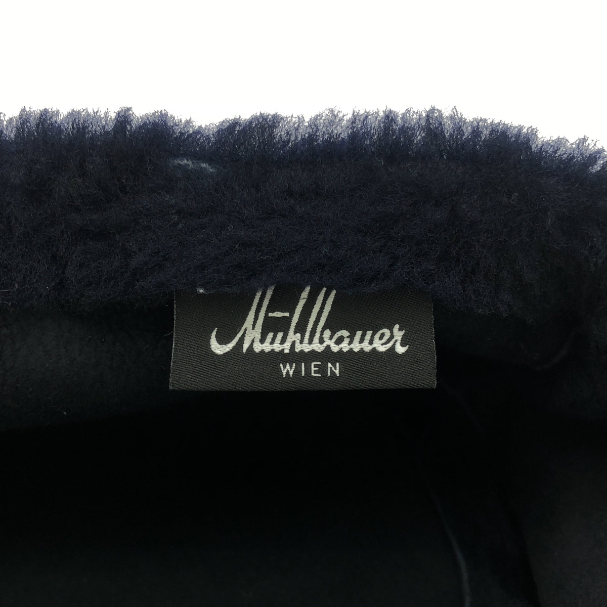 MUHLBAUER / ミュールバウアー | ラムスキン ボアキャップ 帽子 | ダークネイビー | レディース