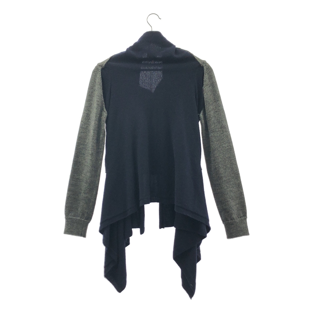 COMME des GARCONS / コムデギャルソン | 2009AW | ウール レイヤード ニット カーディガン | M | グレー/ネイビー | レディース