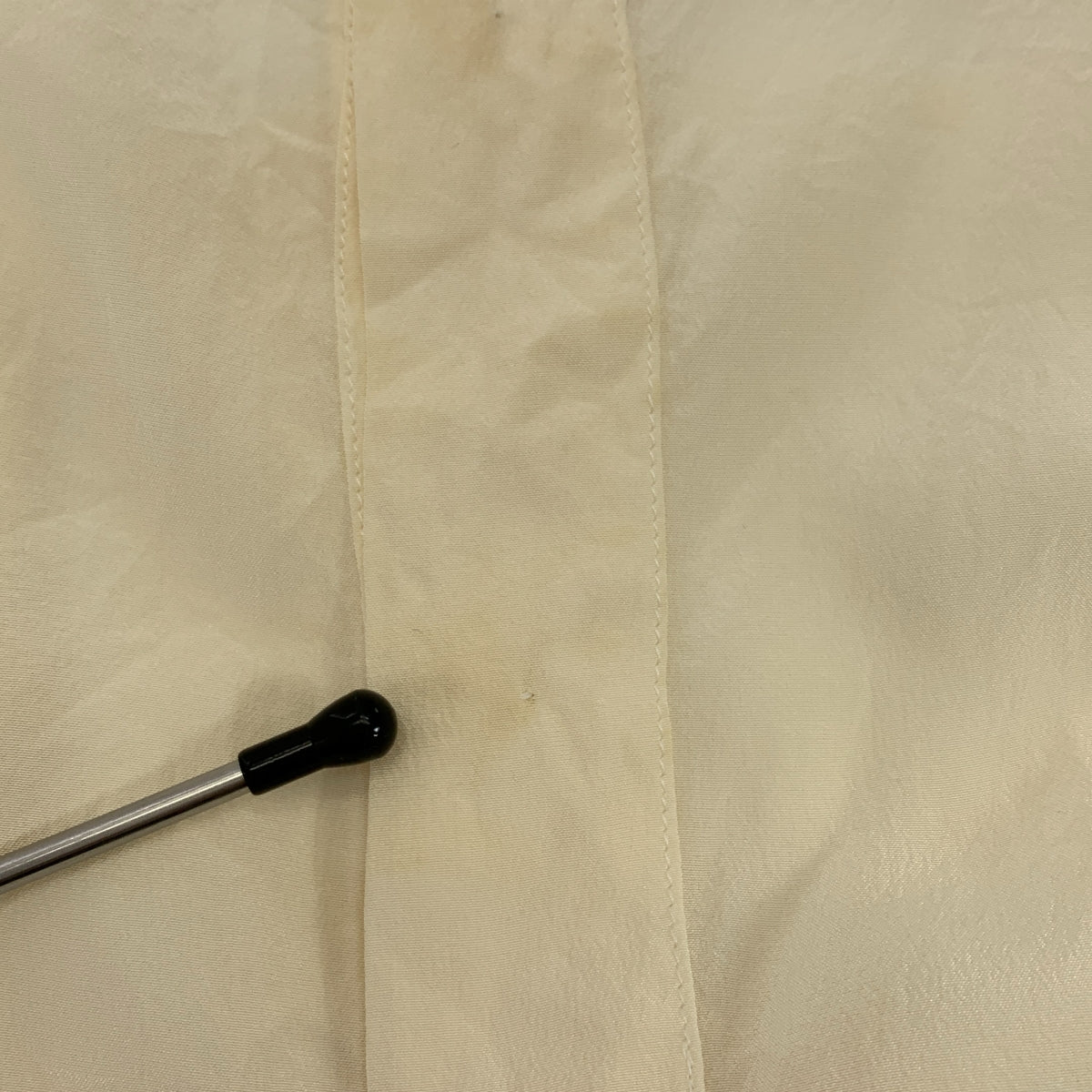 CHANEL / シャネル | タイ付き Uネック ノースリーブ シャツ |