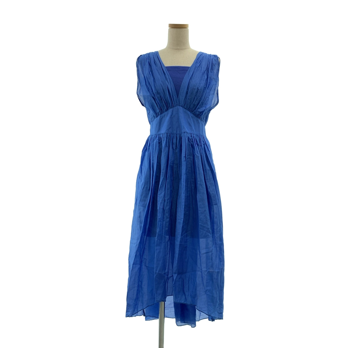 MYLAN | 棉絲混紡褶皺洋裝 | F碼 | 女款