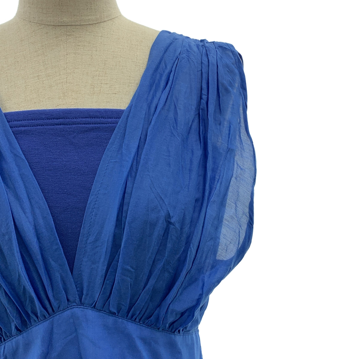 MYLAN | 棉絲混紡褶皺洋裝 | F碼 | 女款