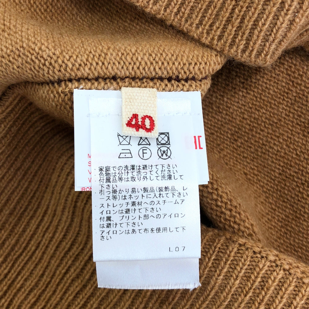 MARNI / マルニ | ウール ロゴ エンブロイダリー クルーネック ニット | 40 | レディース