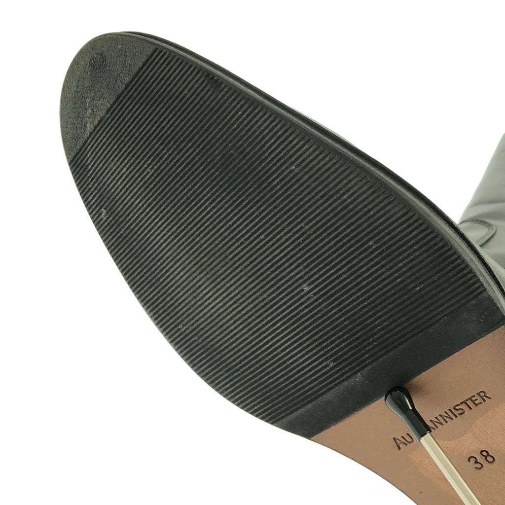 Au BANNISTER / 오바니 스타 | 가죽 스트랩 사이드 지퍼 롱 부츠 | 38 | 여성