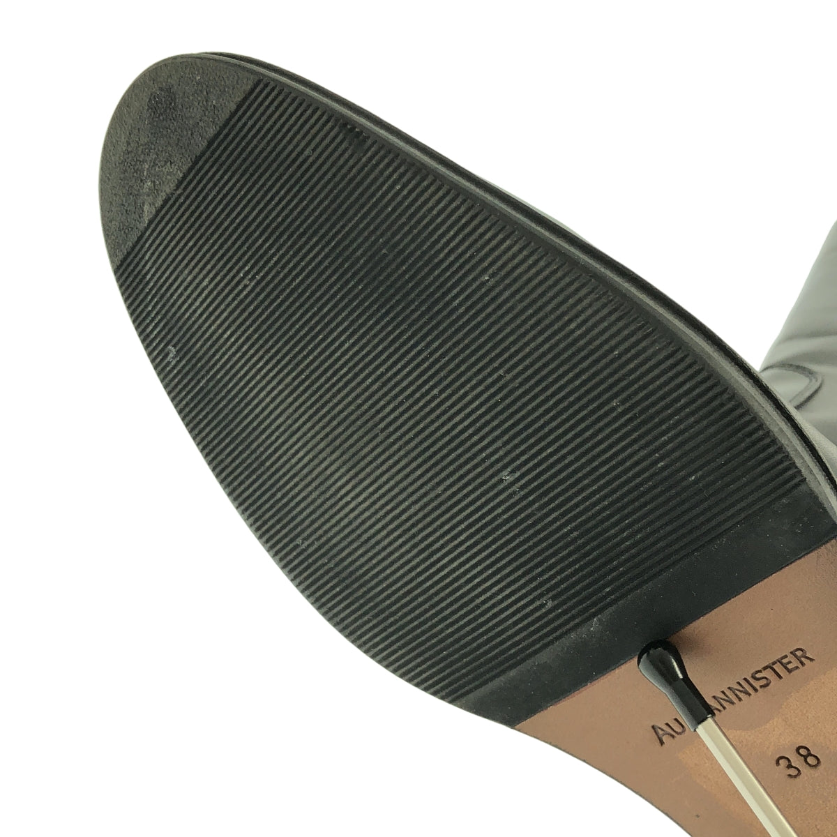 Au BANNISTER / 오바니 스타 | 가죽 스트랩 사이드 지퍼 롱 부츠 | 38 | 여성