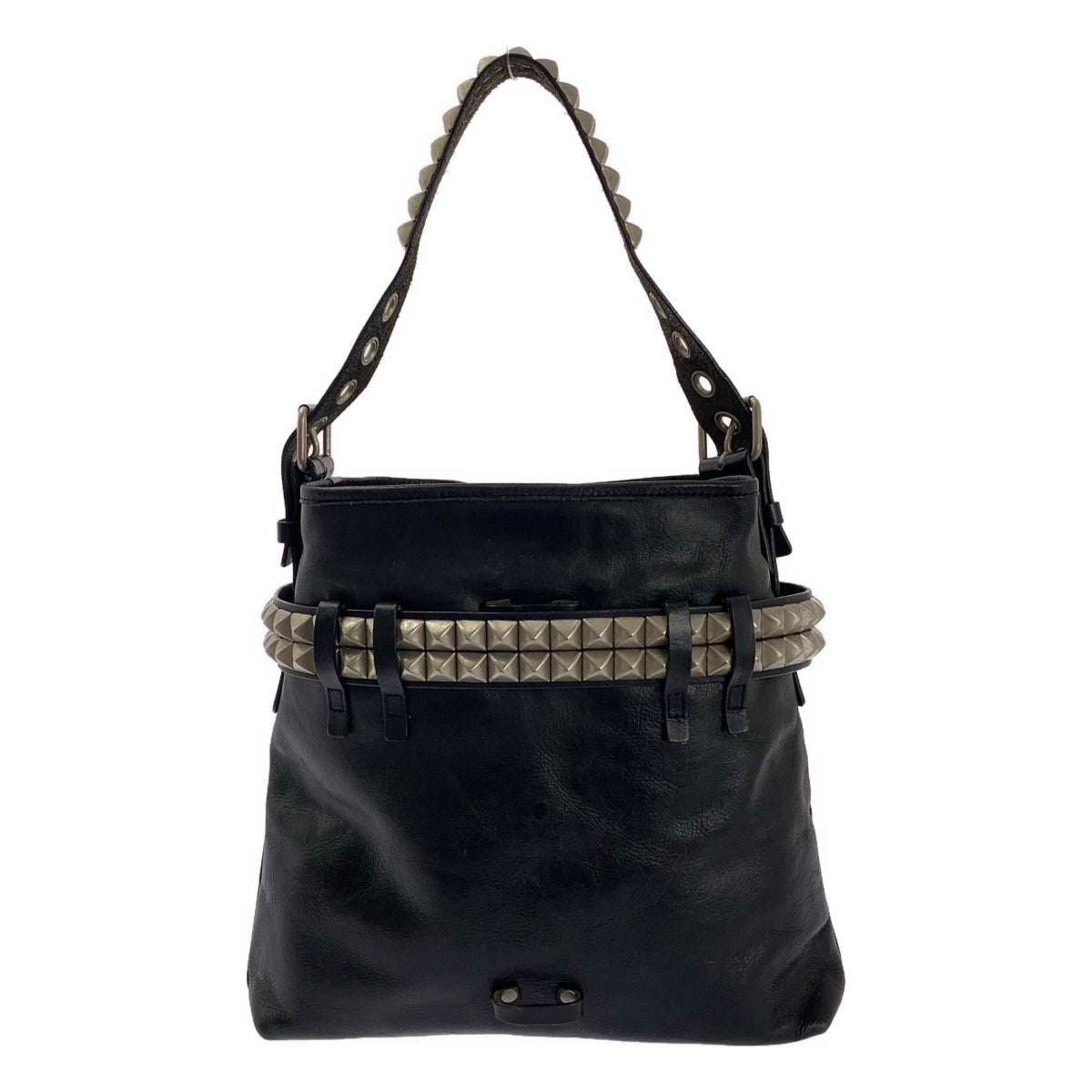 JUNYA WATANABE COMME des GARCONS / 준야와타나베 | 스터드 벨트 카우레자 숄더백 |