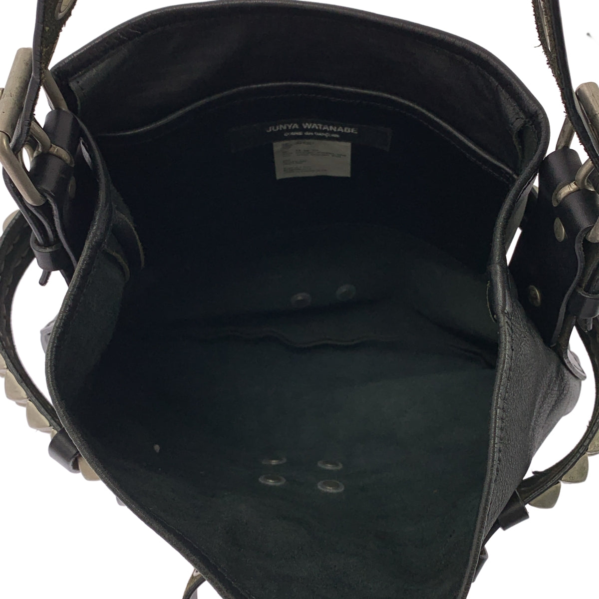 JUNYA WATANABE COMME des GARCONS / 준야와타나베 | 스터드 벨트 카우레자 숄더백 |