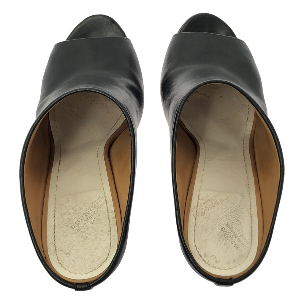 Maison Martin Margiela / メゾンマルタンマルジェラ | 2013SS | レザー オープントゥ ヒール サンダル ブーティ | 38 | レディース