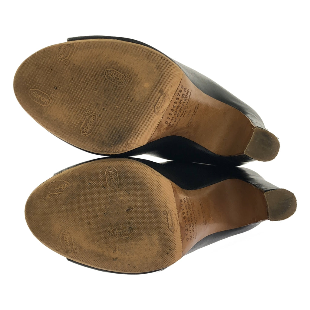 Maison Martin Margiela / メゾンマルタンマルジェラ | 2013SS | レザー オープントゥ ヒール サンダル ブーティ | 38 | レディース