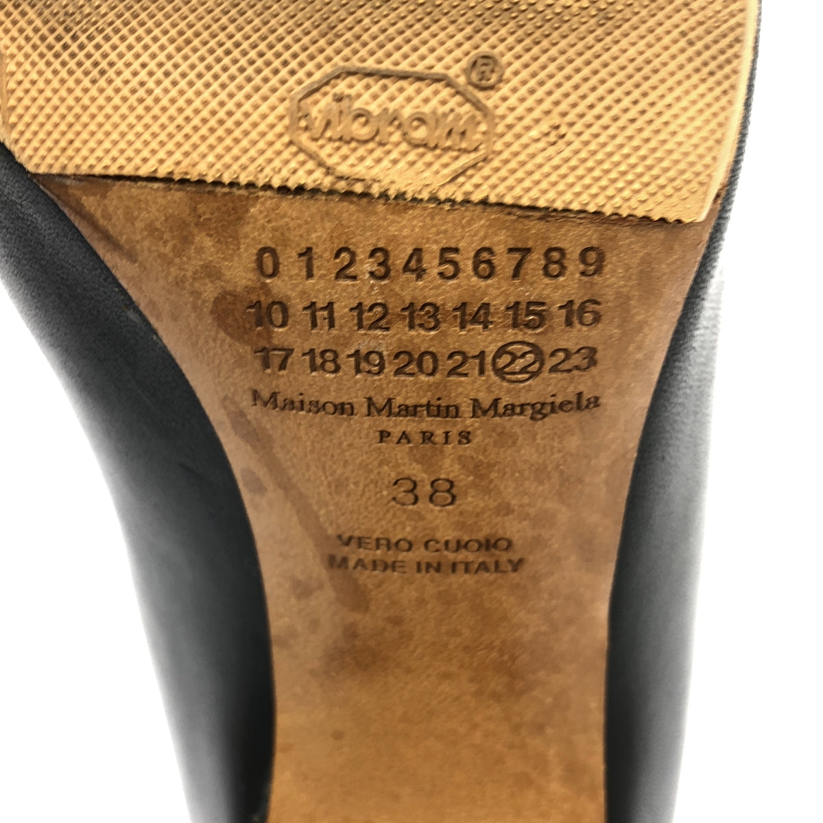 Maison Martin Margiela / メゾンマルタンマルジェラ | 2013SS | レザー オープントゥ ヒール サンダル ブーティ | 38 | レディース