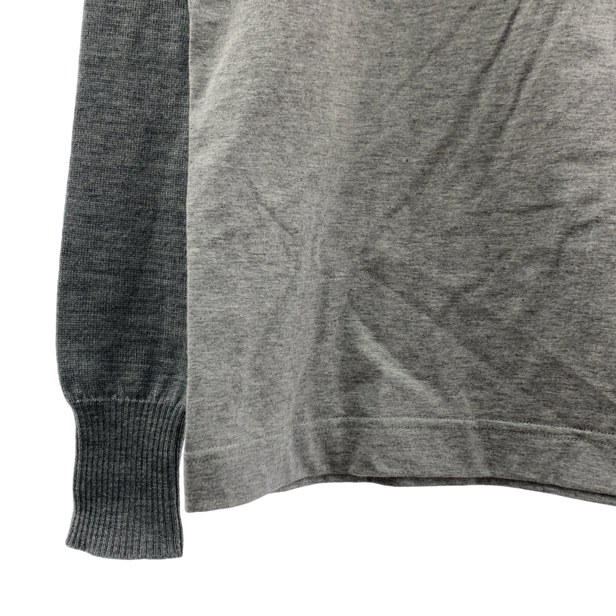 sacai | 北歐刺繡針織對接長袖T卹 | M碼 | 男款