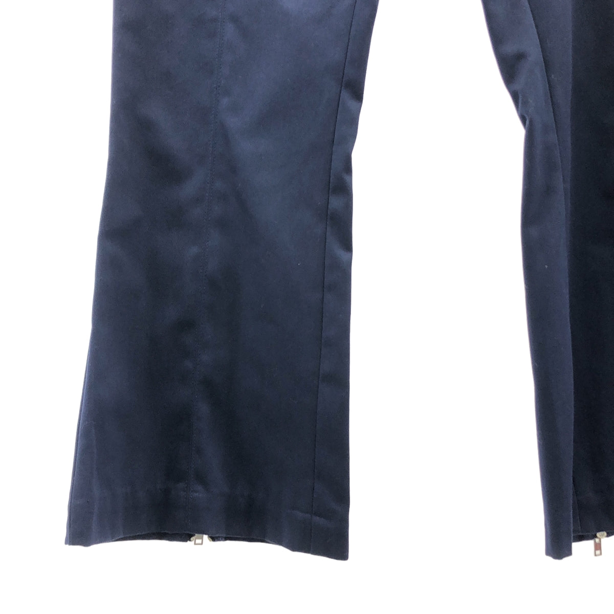 MARNI / マルニ | 2022AW | ロゴ裾ジップスリット スラックス パンツ | 40 | レディース