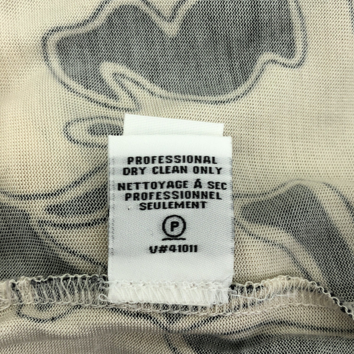 DIANE VON FURSTENBERG / ダイアンフォンファステンバーグ | BETH VINTAGE / クルーネック 総柄 シルク ワンピース | 10 | ベージュ / ブラック | レディース