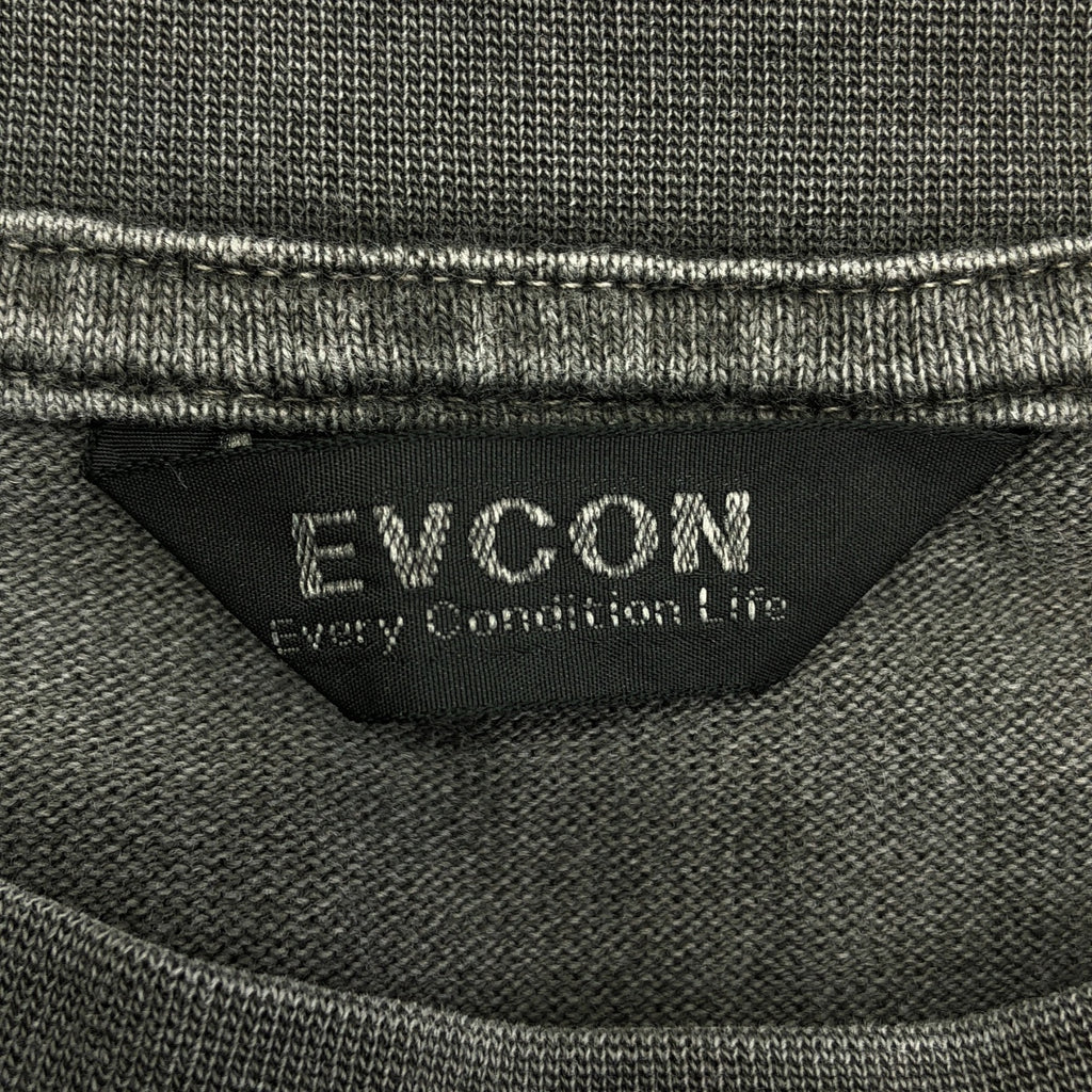EVCON | 2025SS | 寬版印花短袖T卹 | 尺寸 2 | 炭灰色 | 男款