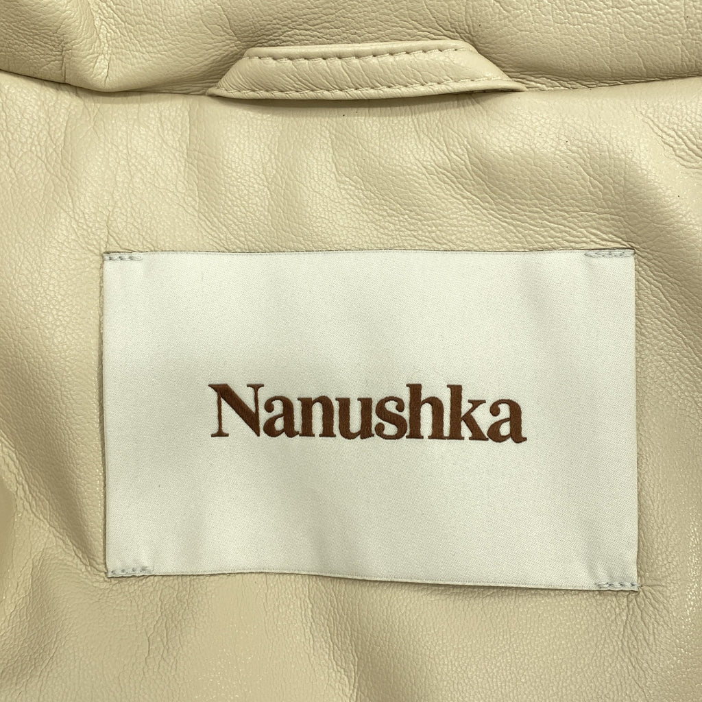 Nanushka / ナヌーシュカ | Hyde High Neck Collar Padding / フルジップ オーバー ジャケット ブルゾン / 総裏地 | S | レディース