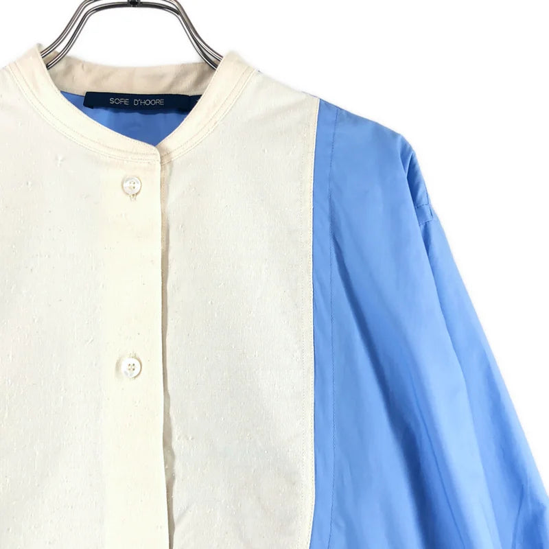 SOFIE D'HOORE / ソフィードール | オーバーシルエット バンドカラー シャツ ブラウス | 36 | レディース