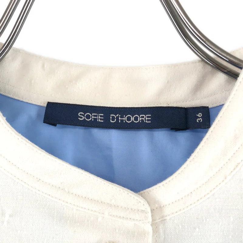 SOFIE D'HOORE / ソフィードール | オーバーシルエット バンドカラー シャツ ブラウス | 36 | レディース