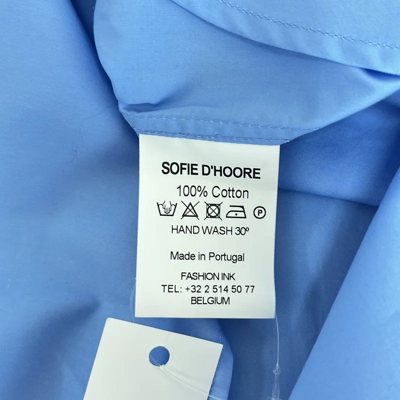 SOFIE D'HOORE / ソフィードール | オーバーシルエット バンドカラー シャツ ブラウス | 36 | レディース