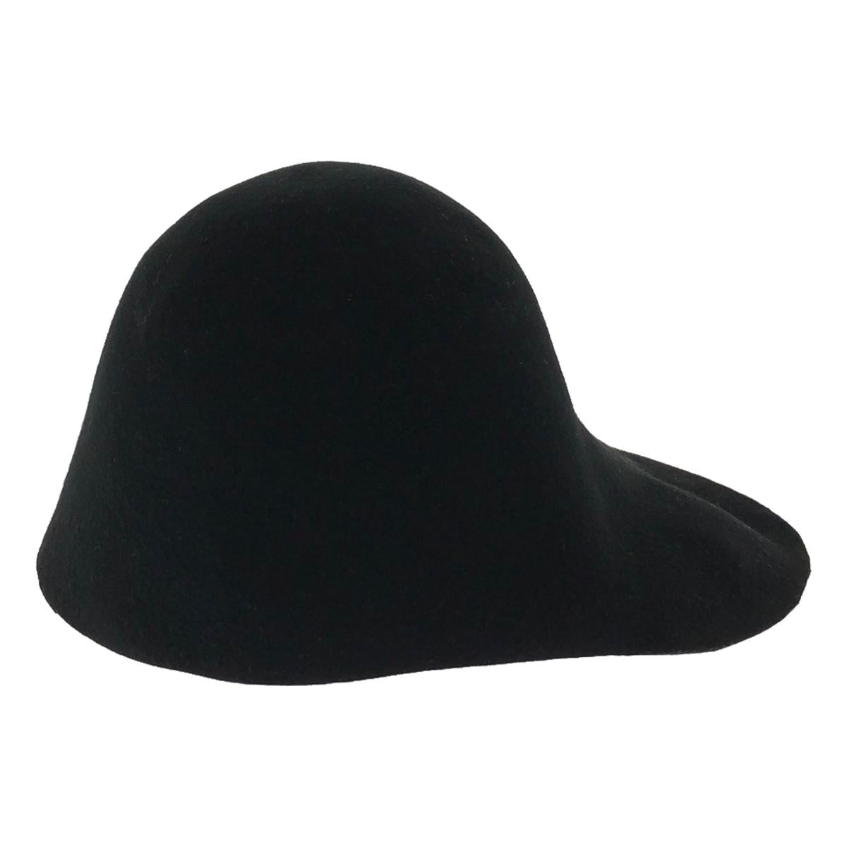 【美品】  HARUNOBUMURATA / ハルノブムラタ | MOLDED FELT HAT CAP フェルト ハット キャップ | ブラック | レディース