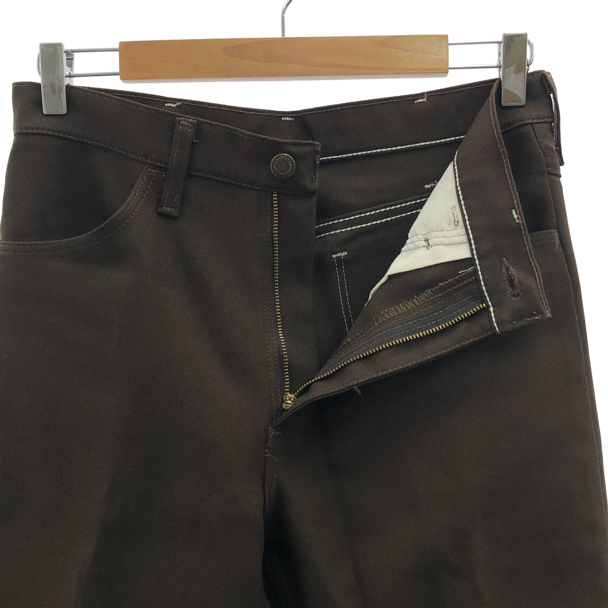 WRANGLER / 랭글러 | 1990s 빈티지 USA 제 82BN 런처 플레어 드레스 팬츠 | 31 | 브라운 | 남성