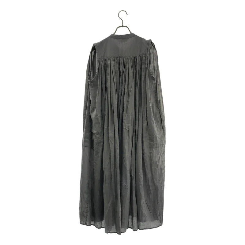 veritecoeur / ヴェリテクール | コットン スリープレスギャザー ノースリーブ ロングワンピース | F | レディース