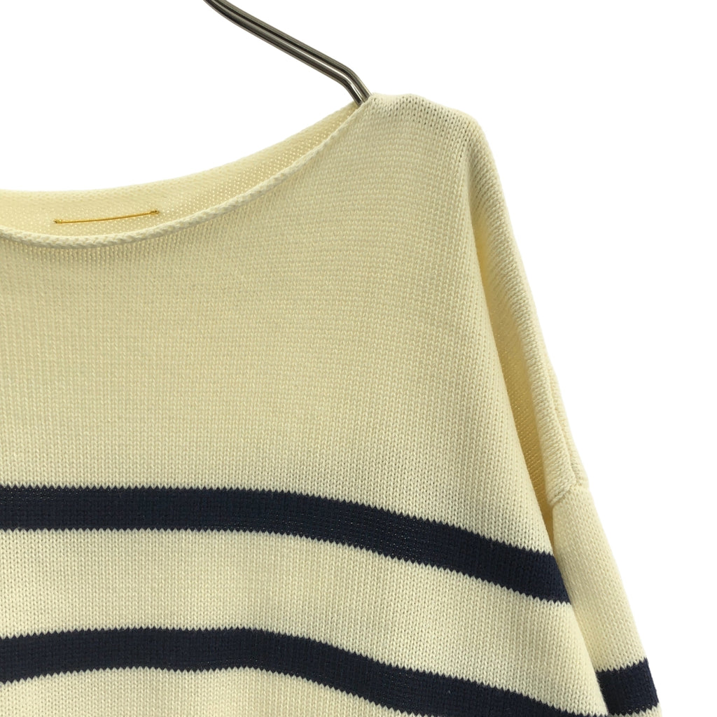 Deuxieme Classe / 두지엠 클래스 | 코튼 테두리 풀오버 니트 스웨터 | F | 여성