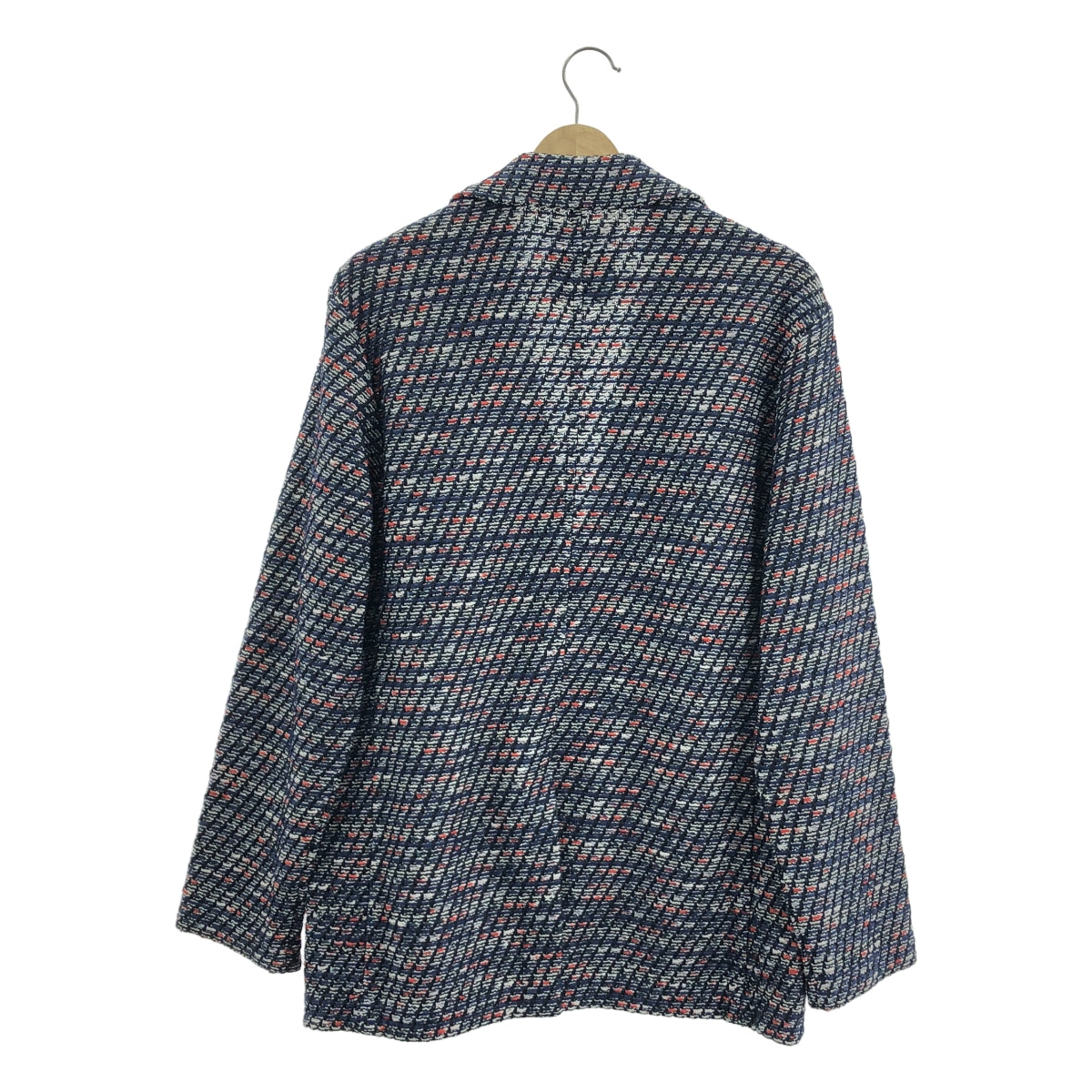 【美品】  Coohem / コーヘン | ARCHIVE_BLAZER TWEED JACKET / ツイード シングルブレスト テーラードジャケット | L | ネイビー | メンズ